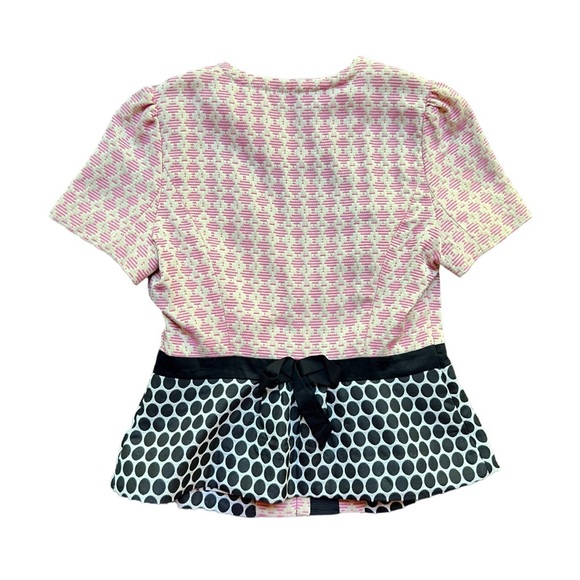 Anthropologie Elevenses Sprinkling of Pink Jacket Size 4 Boho Cottage Retro - Picture 3 of 8